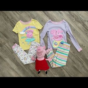 Girls size 5 PEPPA PIG PAJAMAS & TALKING Peppa